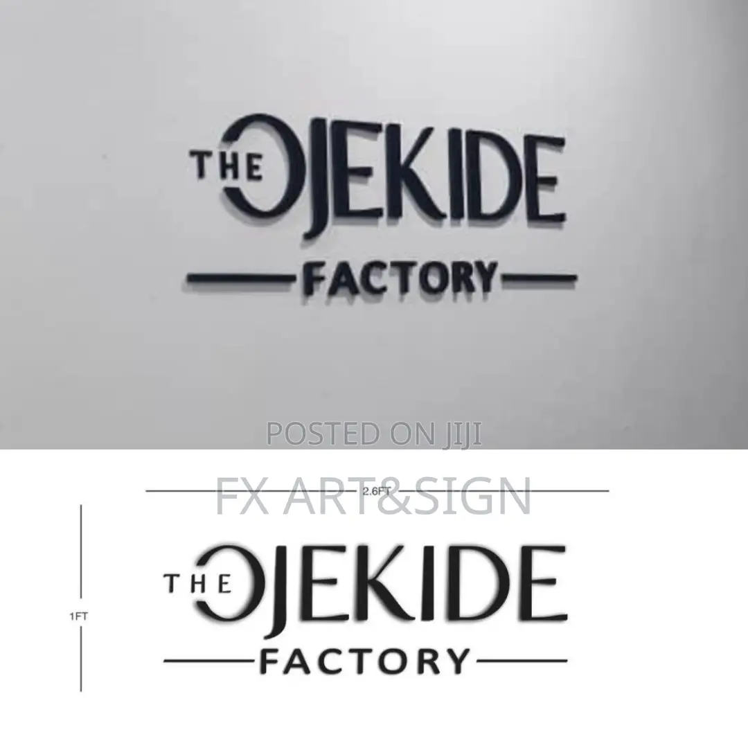 3d Wall Signage – The Ojekide Factory