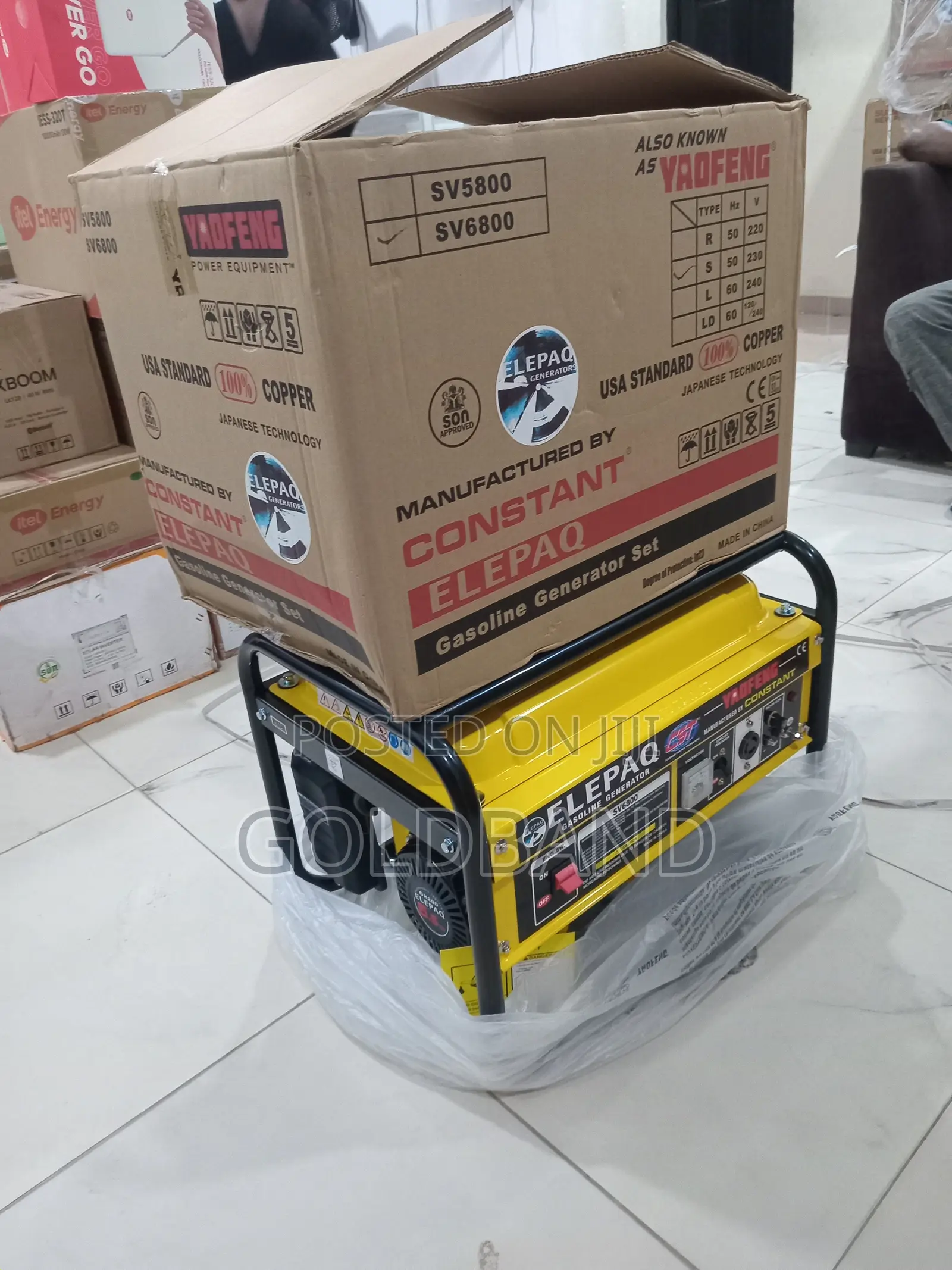 Elepaq Sv6800 4.5kva Generator for Homes Businesses