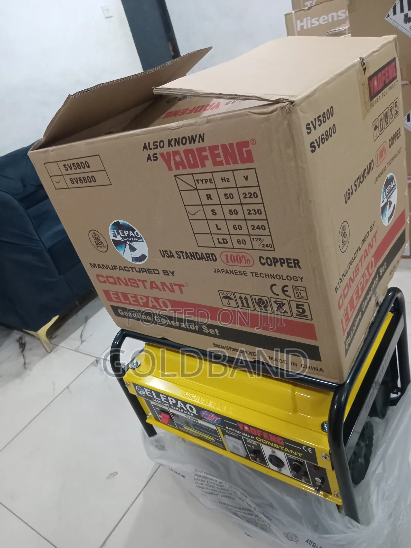 Durable Elepaq Constant Sv6800 Manual Generator