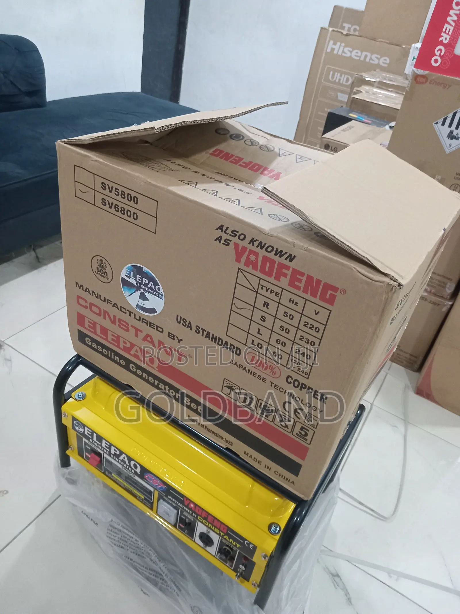 Durable Elepaq Constant Sv6800 Manual Generator