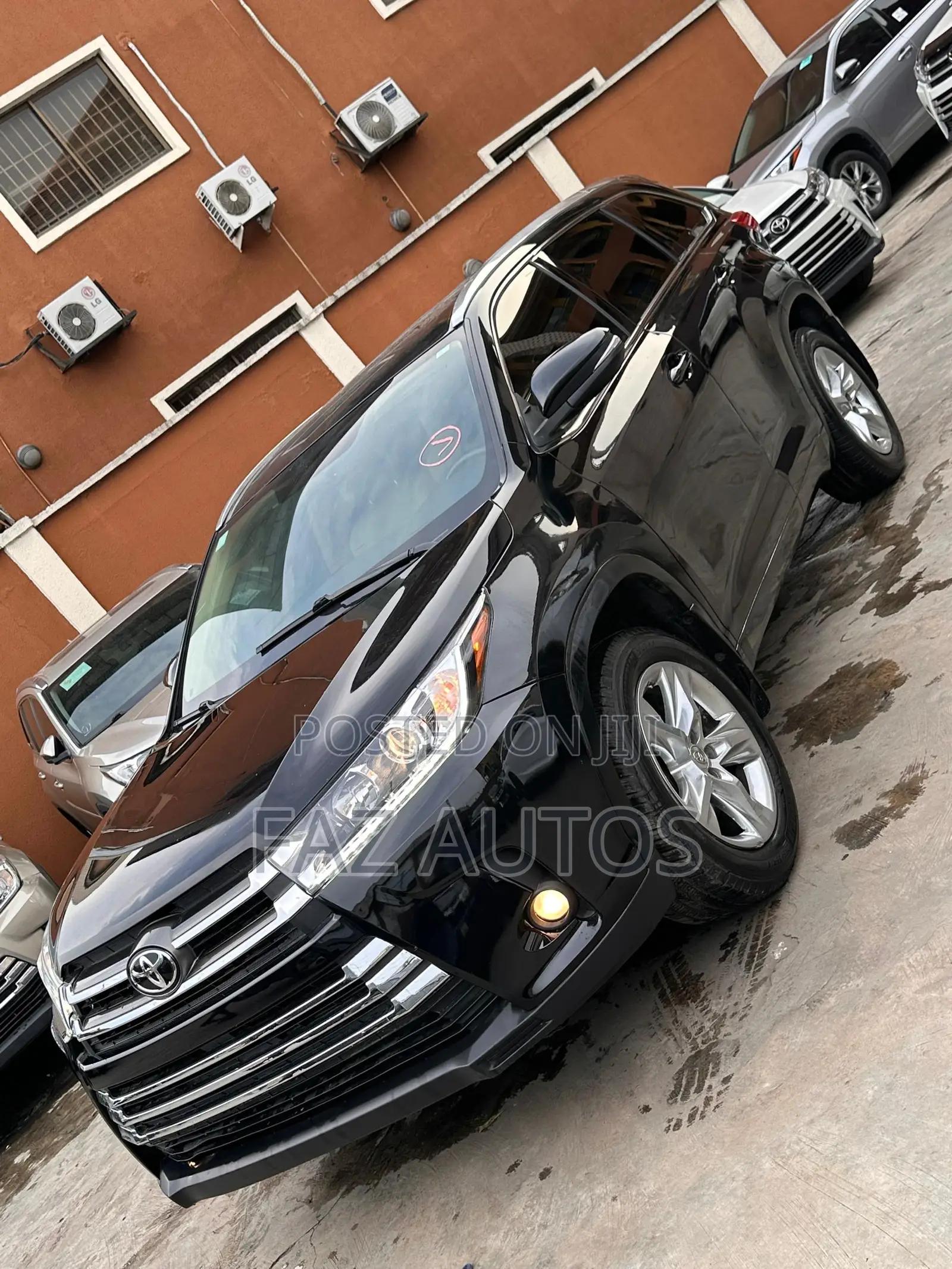 Toyota Highlander Limited V6 4x2 (3.5L 6cyl 6A) 2016 Black