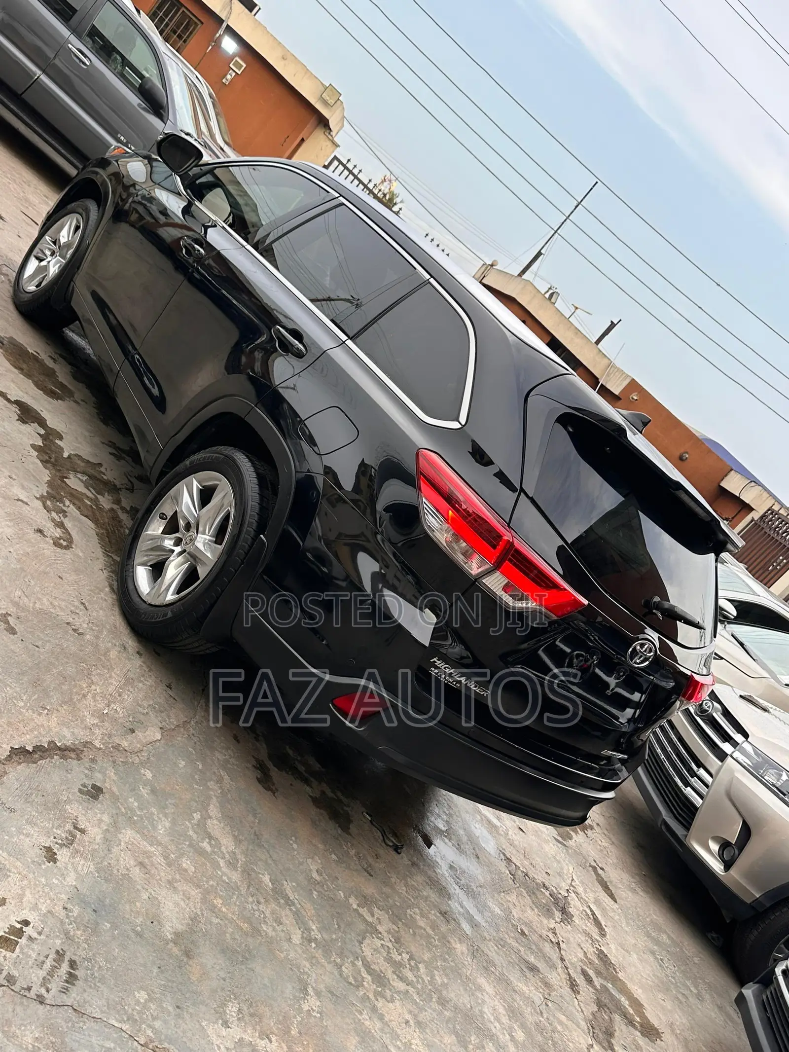 Toyota Highlander Limited V6 4x2 (3.5L 6cyl 6A) 2016 Black
