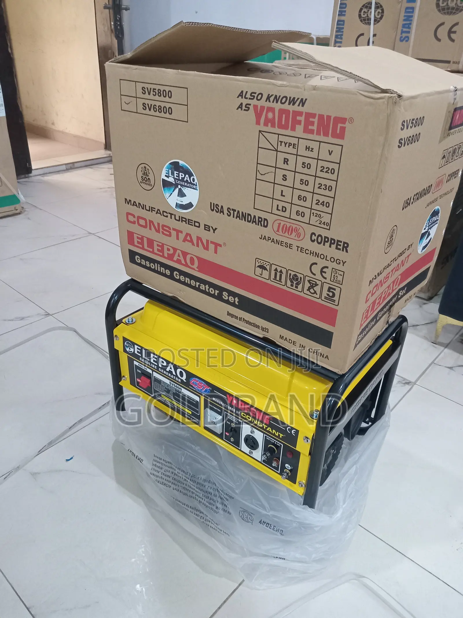 Elepaq Constant Sv6800 4.5kva Backup Power Generator
