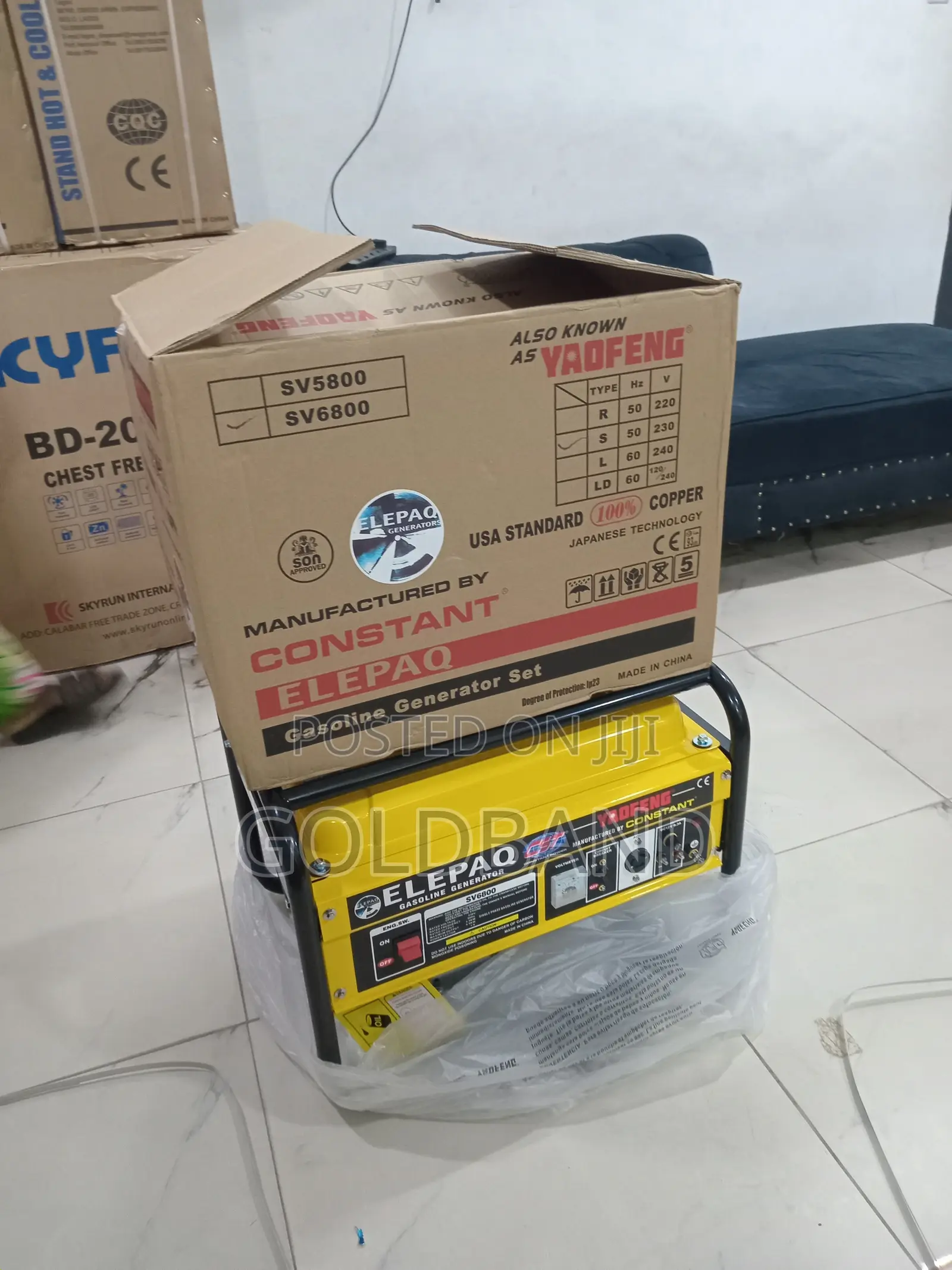 Best Selling Elepaq Sv6800 4.5kva Generator