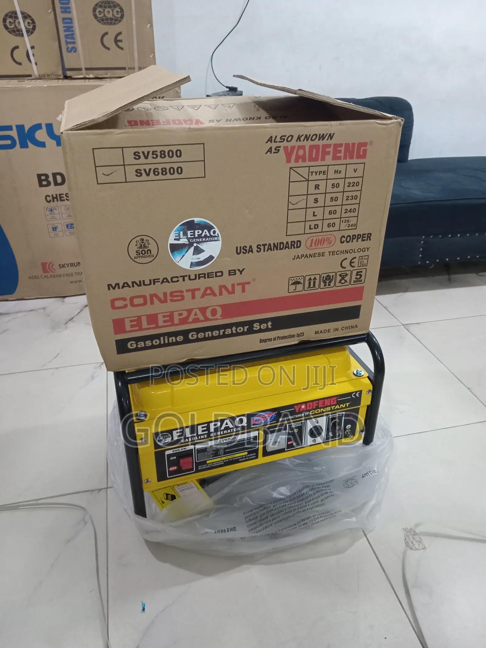 Best Selling Elepaq Sv6800 4.5kva Generator