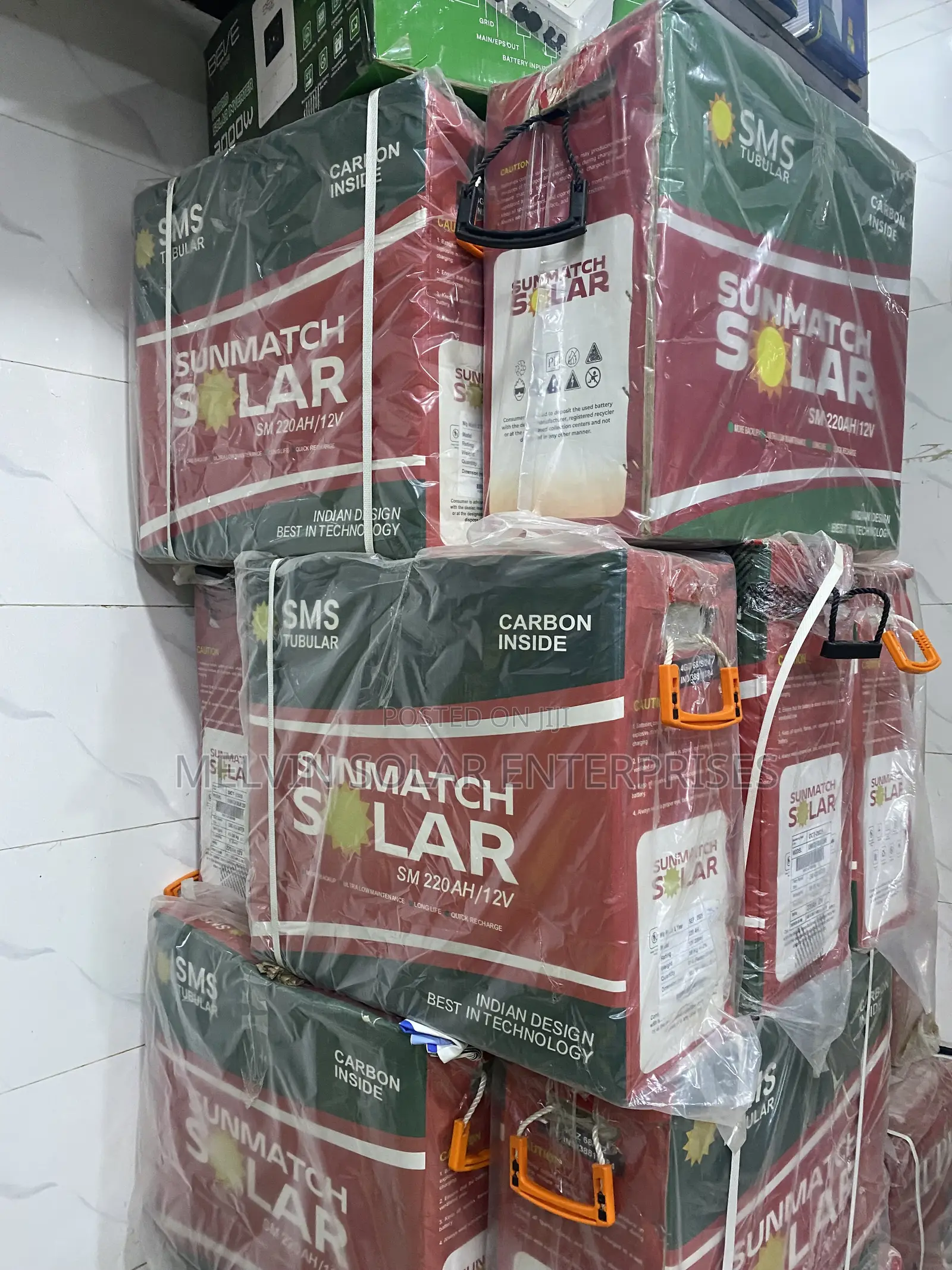 220ah 12v S.M.S Solar Tubular Batteries Available in Store Now Dm