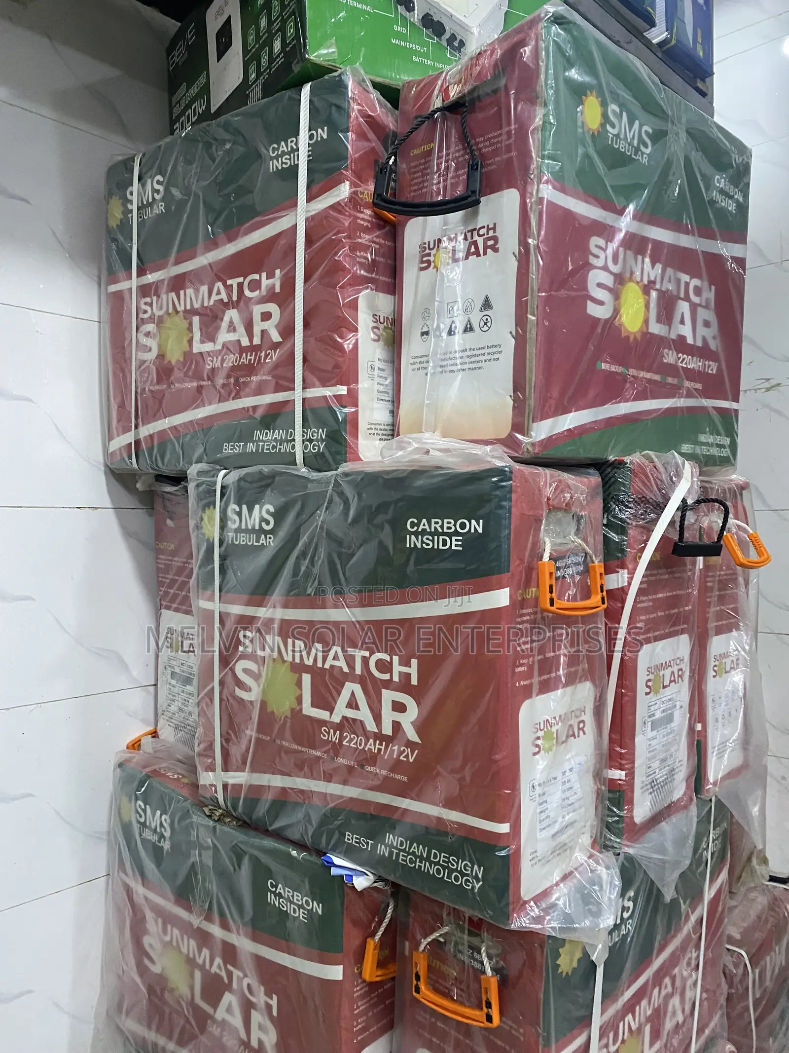 220ah 12v S.M.S Solar Tubular Batteries Available in Store Now Dm