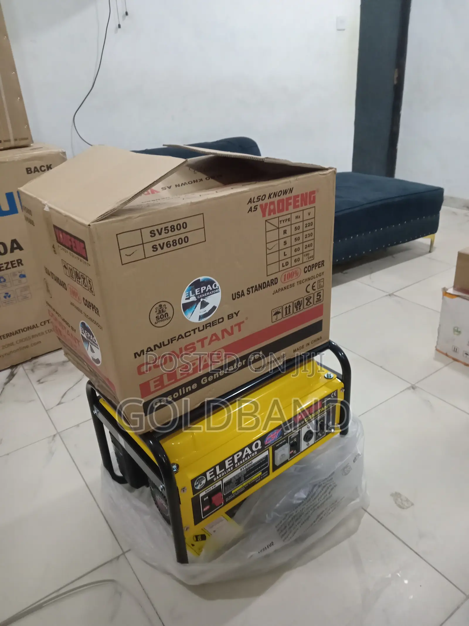 Elepaq Constant Sv6800 Generator for Reliable Power