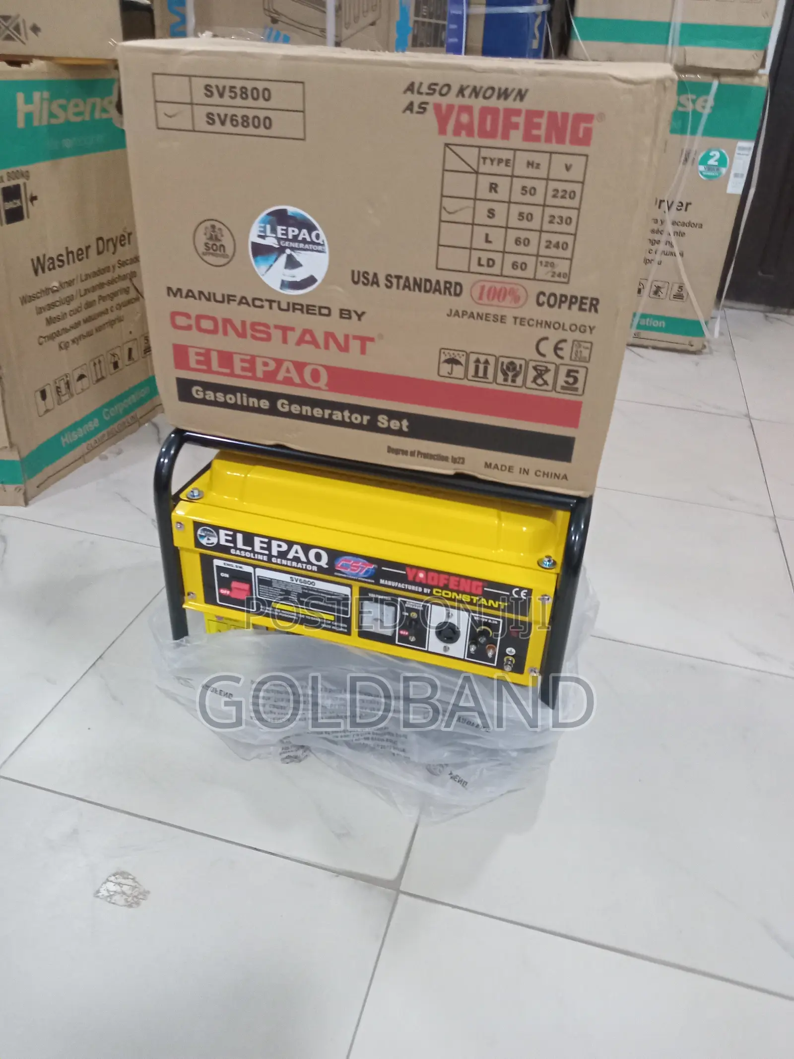 Compact Elepaq Constant Sv6800 Manual Generator