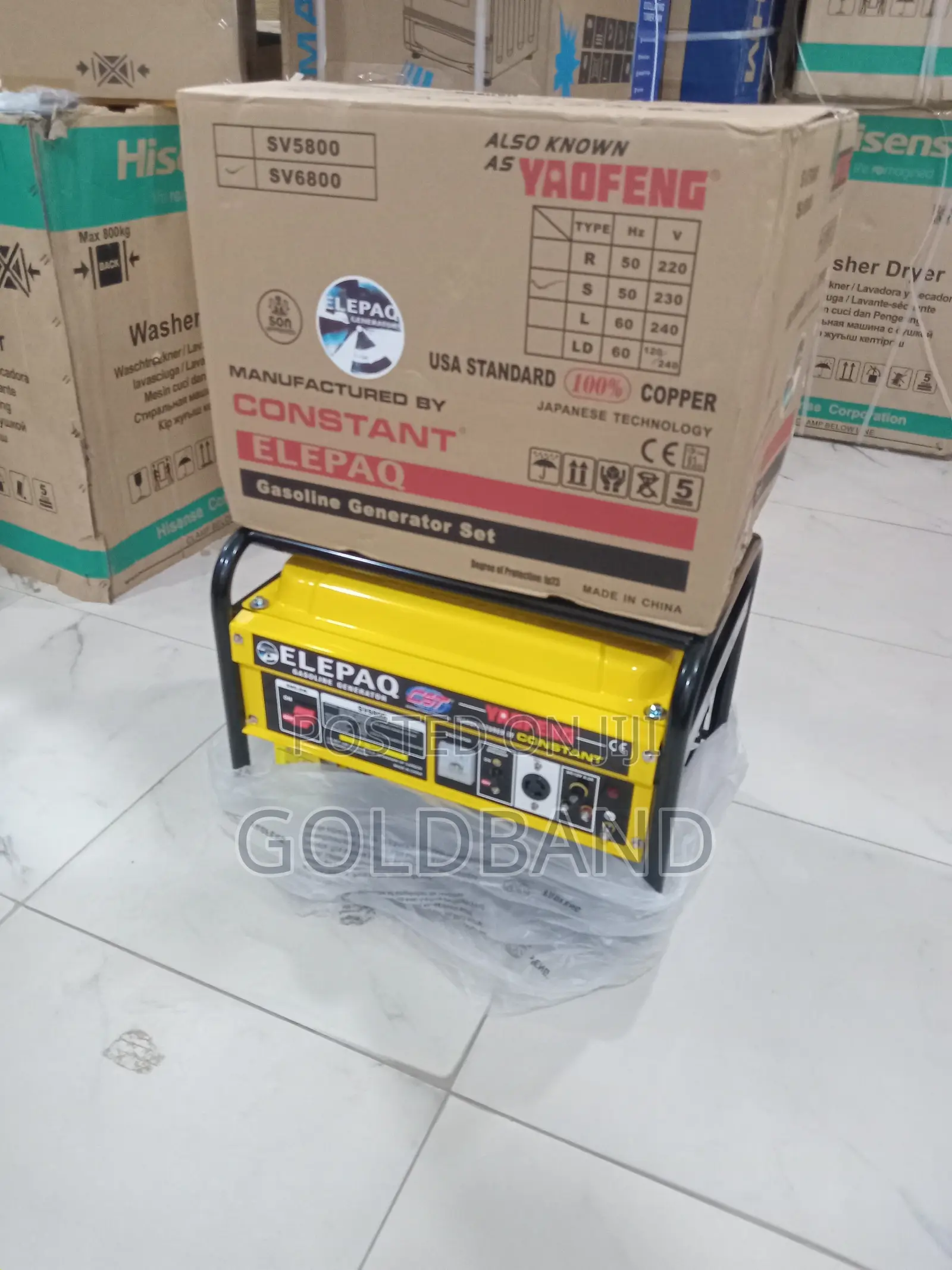 Elepaq Sv6800 Generator 4.5kva With Strong Output