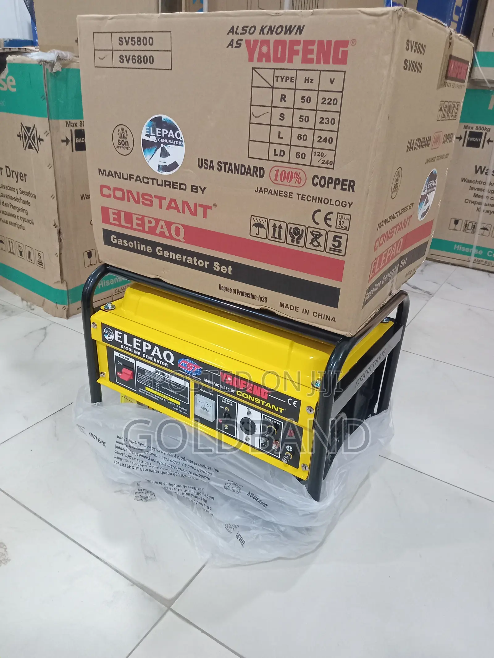 Elepaq Constant Sv6800 Manual Generator for Everyday Use