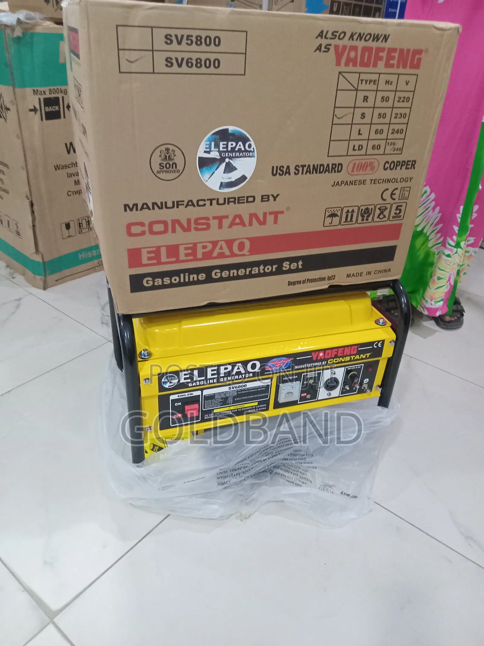 Elepaq Sv6800 4.5kva Manual Generator – Premium Quality