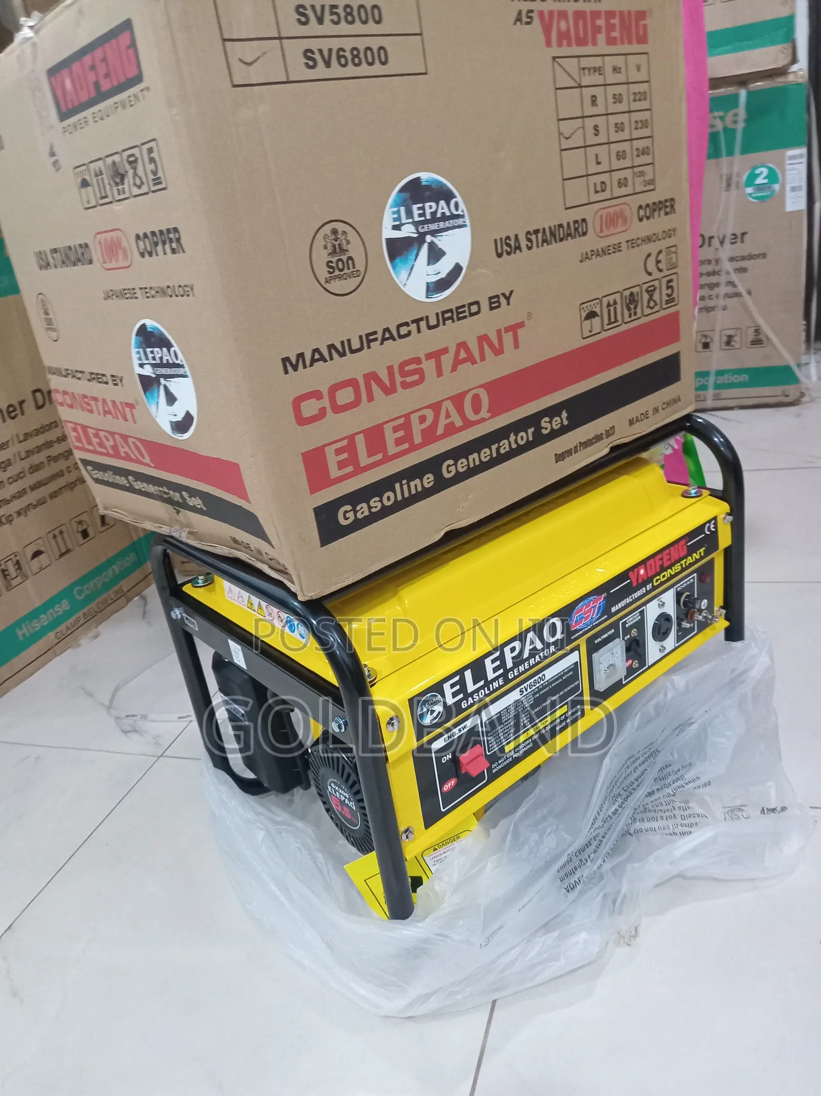 Elepaq Constant Sv6800 Manual Generator – High Efficiency