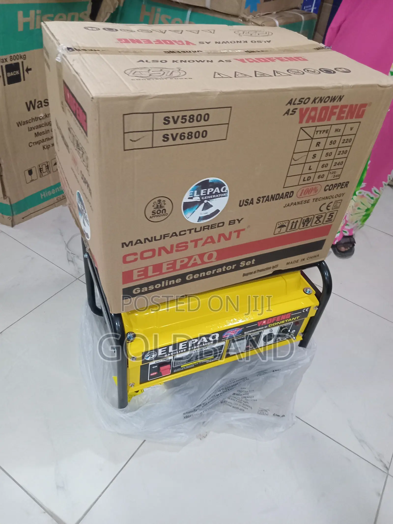 Elepaq Constant Sv6800 Manual Generator – High Efficiency