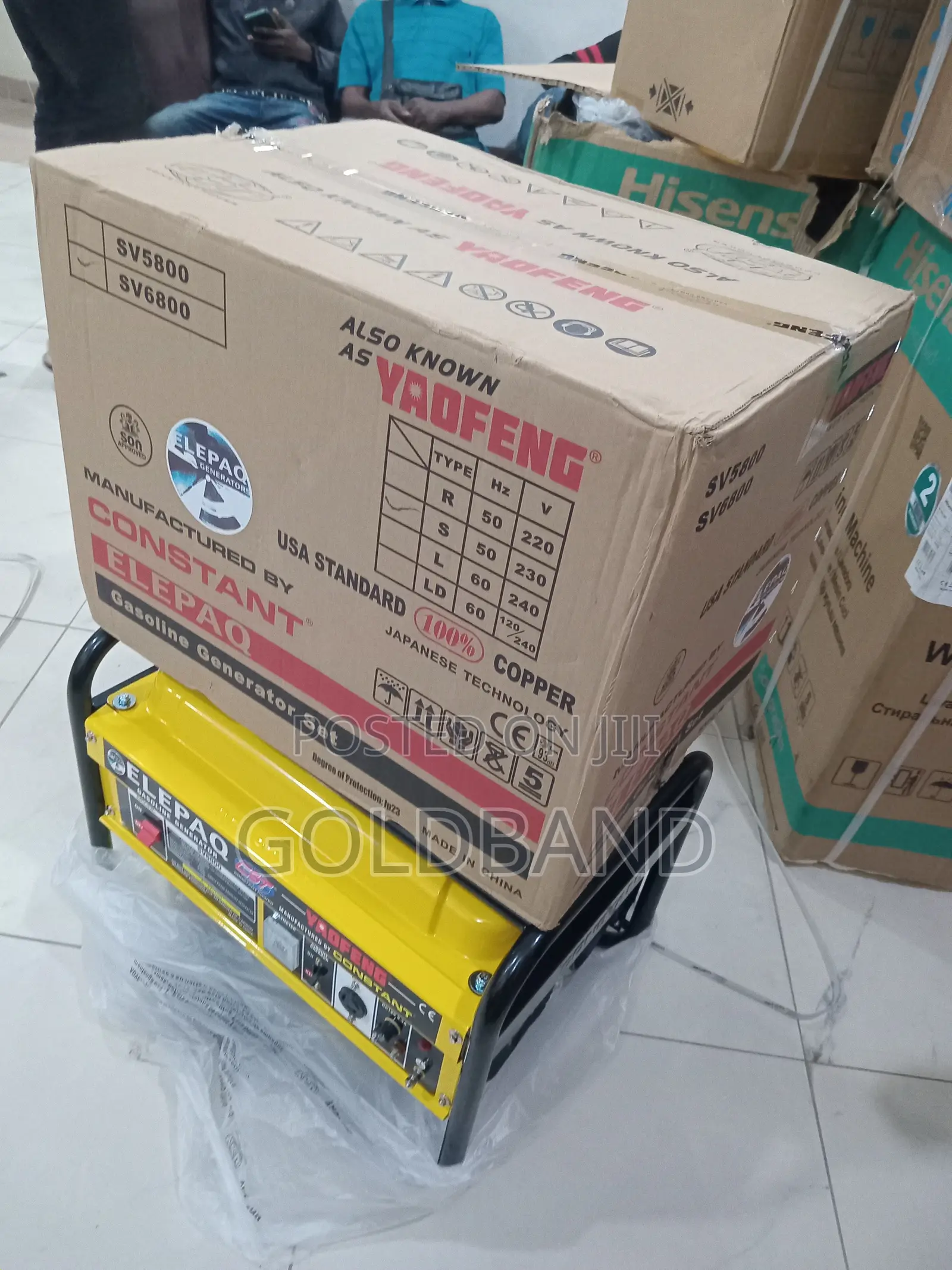 Elepaq Sv6800 Manual Generator With Reliable Engine