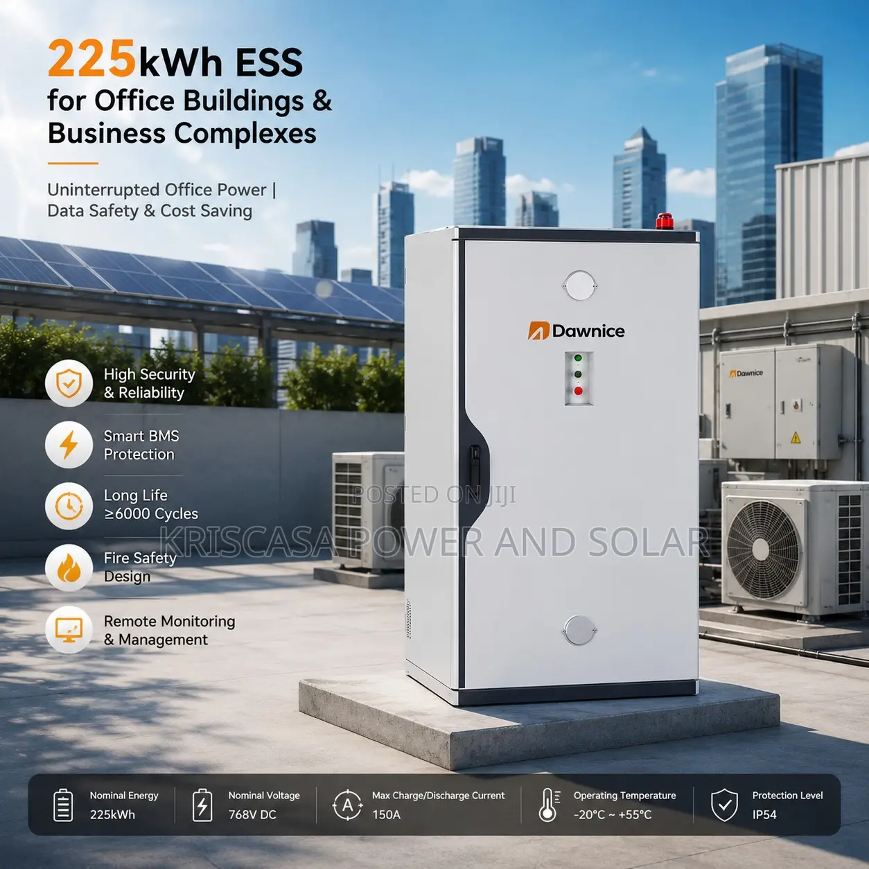 Scalable Dawnice 225kwh Ess Storage System