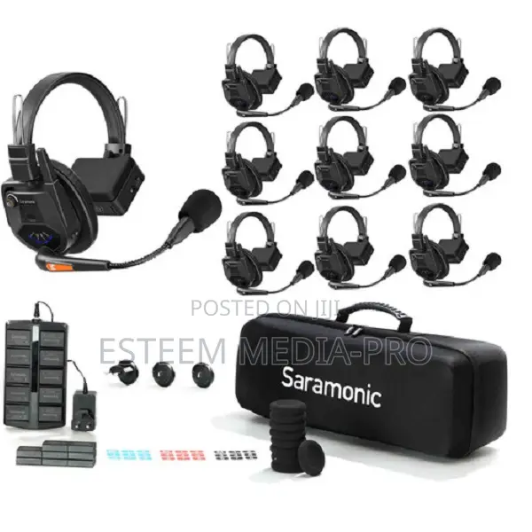 Saramonic Witalk9-9s 9-Person Full-Duplex Wirelesssingle-Ear Headsets