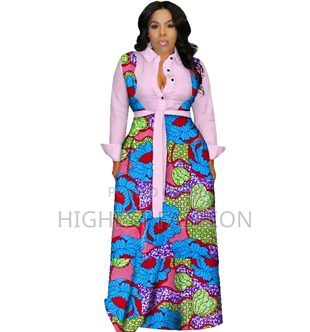 African Ankara Long Maxi Dress