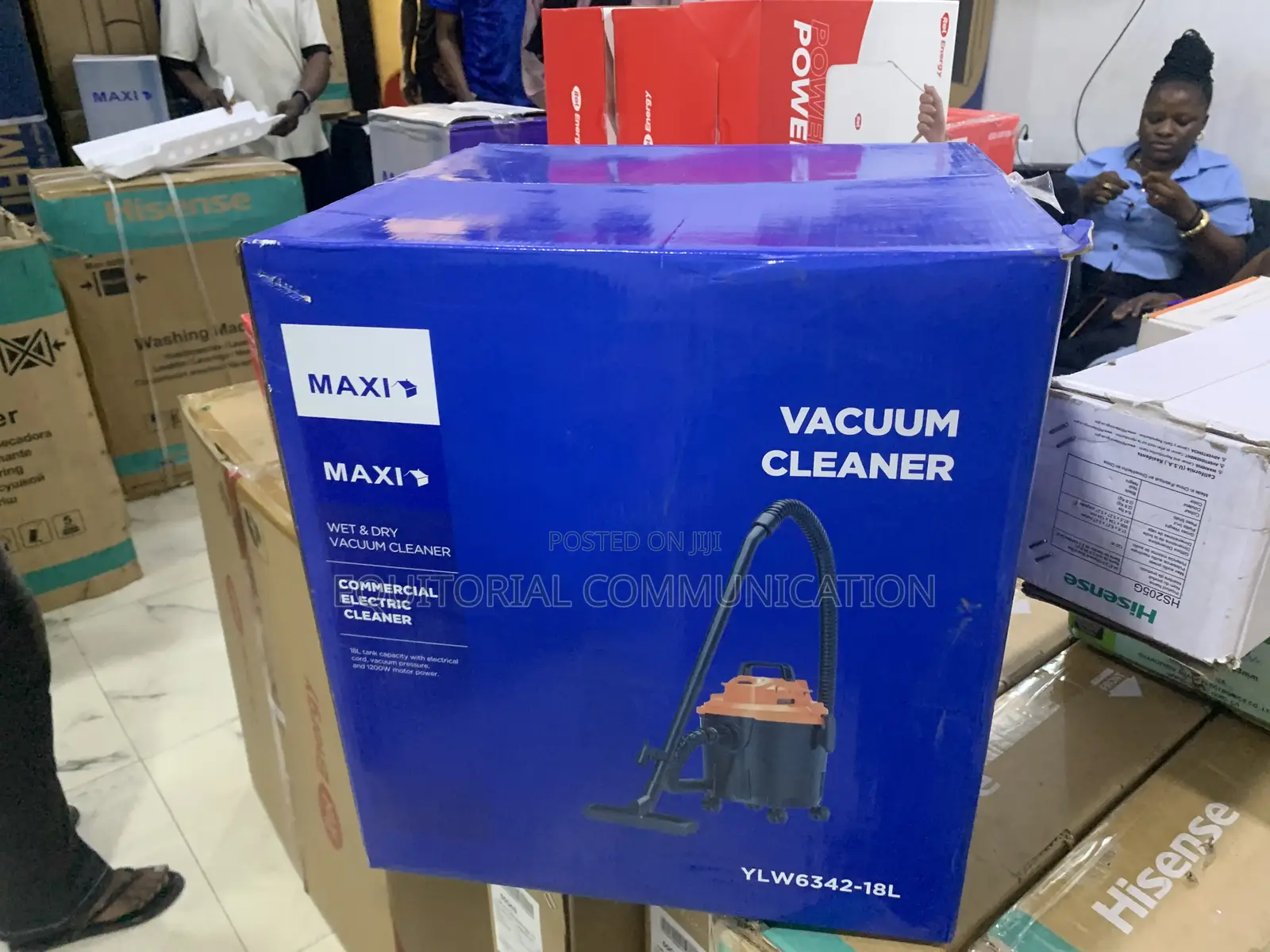 Maxi Ylw6342-18l Wet Dry Vacuum Cleaner – Powerful 1200w Cleaning