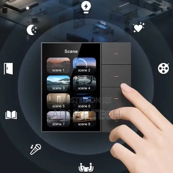 F3 Pro 4-gang Smart Touch Panel Switch – Zigbee 3.0