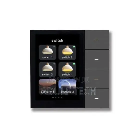 F3 Pro 4-gang Smart Touch Panel Switch – Zigbee 3.0