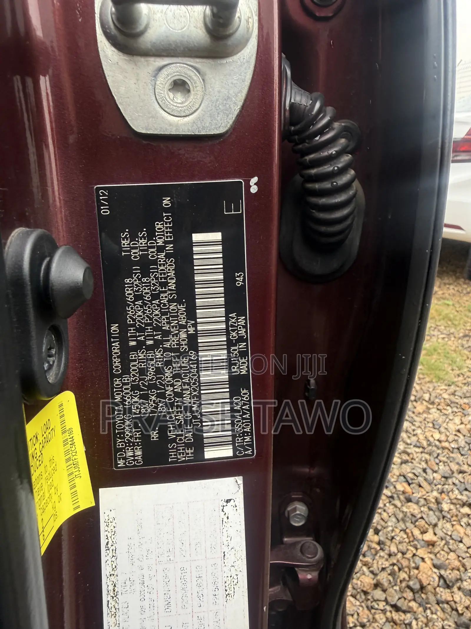 Lexus GX 2012 Maroon