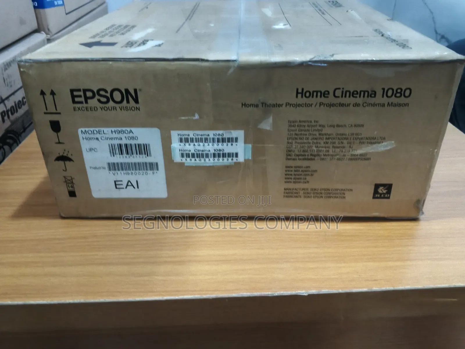 Epson Home Cinema 1080 3400 Lumens Full Hd 3lcd 1080p Projector