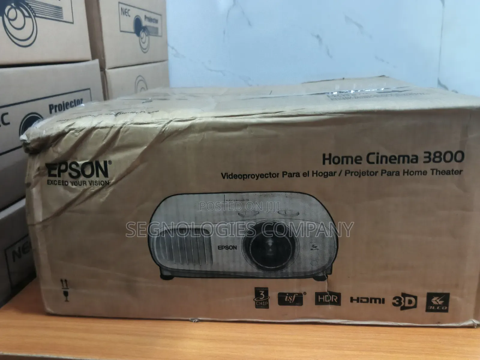 Epson Home Cinema 3800 3000 Lumens Pro-Uhd