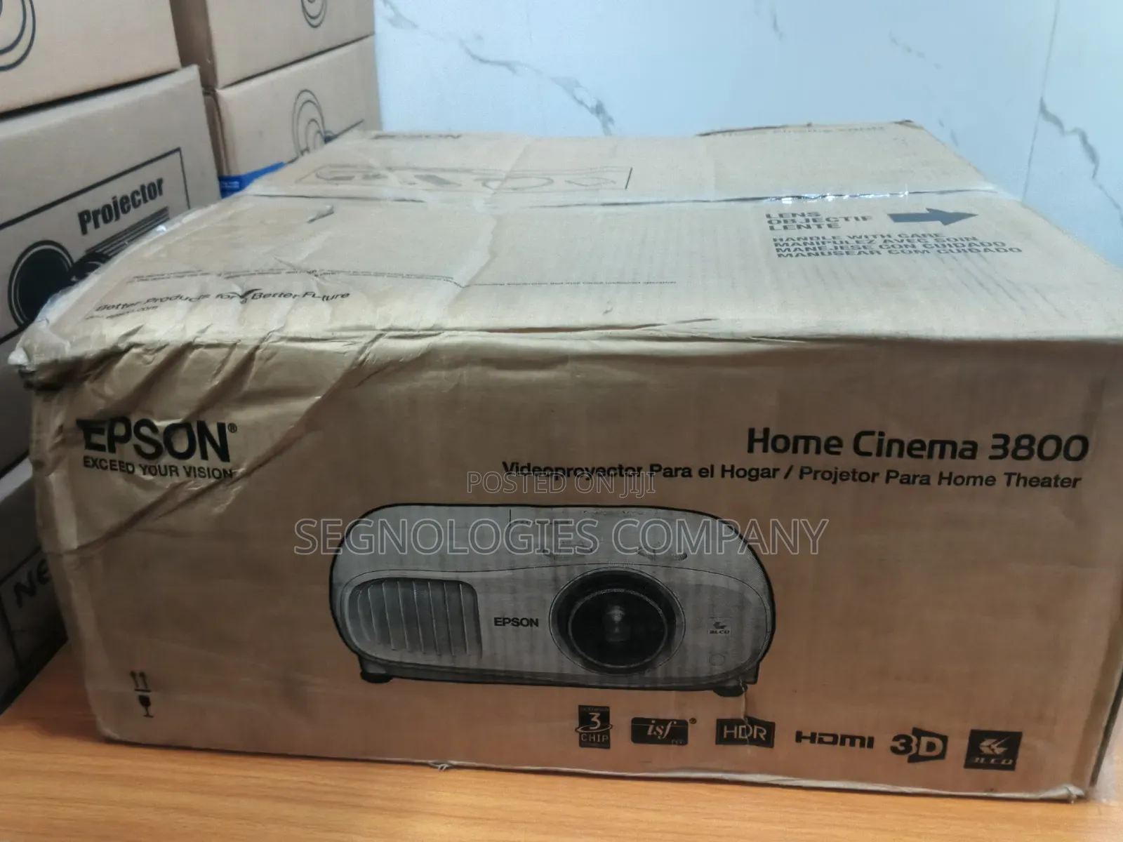 Epson Home Cinema 3800 3000 Lumens Pro-Uhd