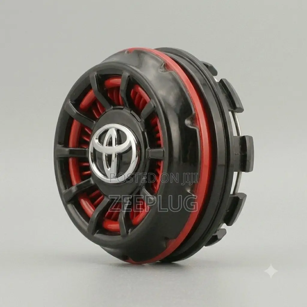 Sporty Red Black Toyota Steering Wheel Spinner Knob / Power Handle