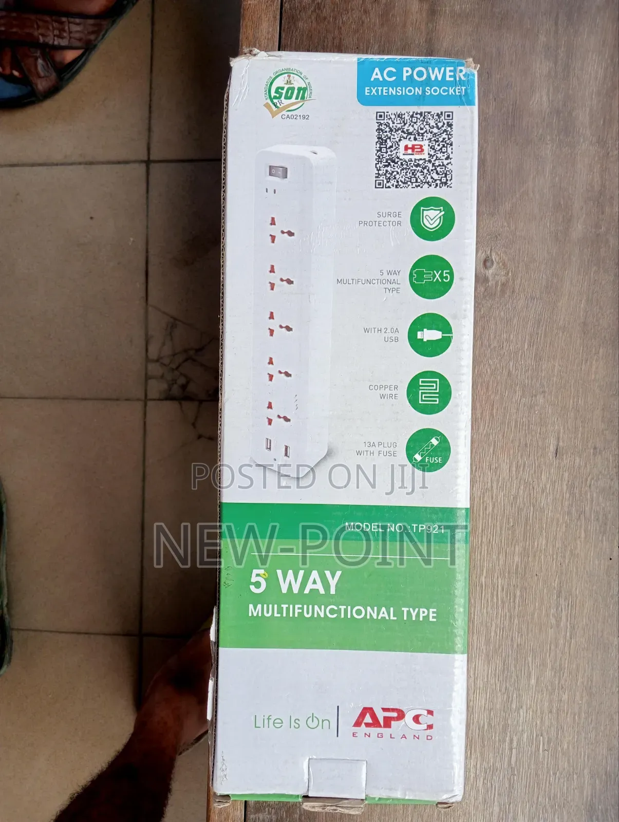 Apc Surgearrest Surge Protector (P58t-Uk) – 5 Outlet Power Protection