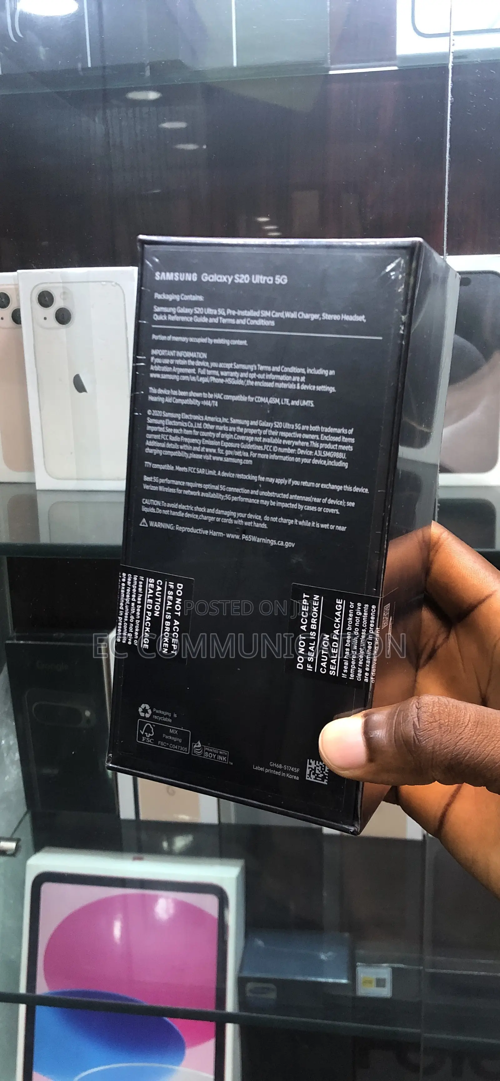 New Samsung Galaxy S20 Ultra 5G 256 GB Gray