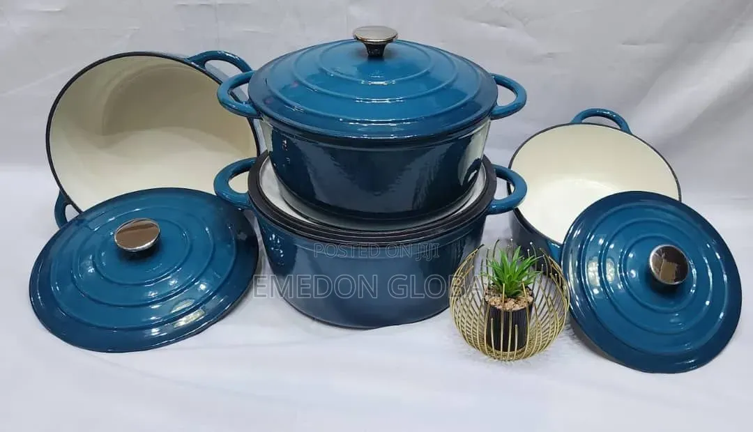 Quality Enamel Cast Iron. 22cm, 24cm, 26cm and 28cm