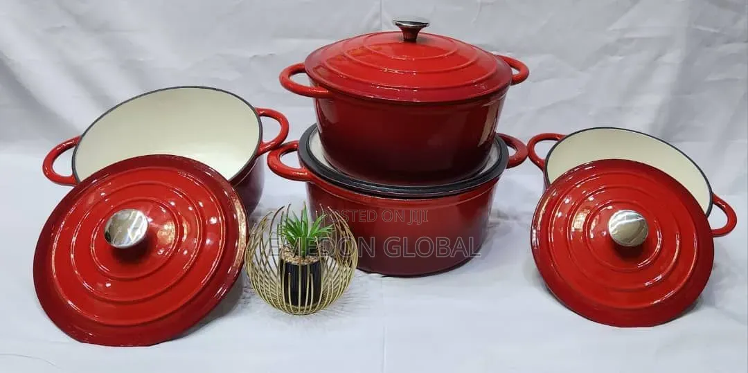 Quality Enamel Cast Iron. 22cm, 24cm, 26cm and 28cm