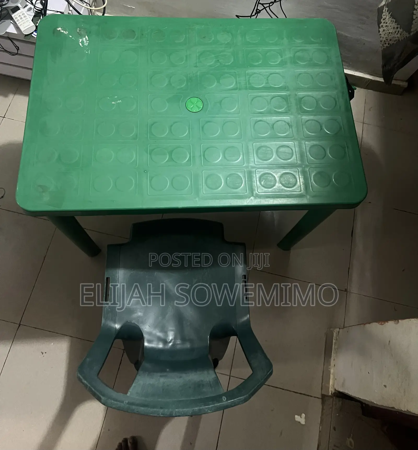 Gaming Chair + Plastic Chair Table | Neatly Used