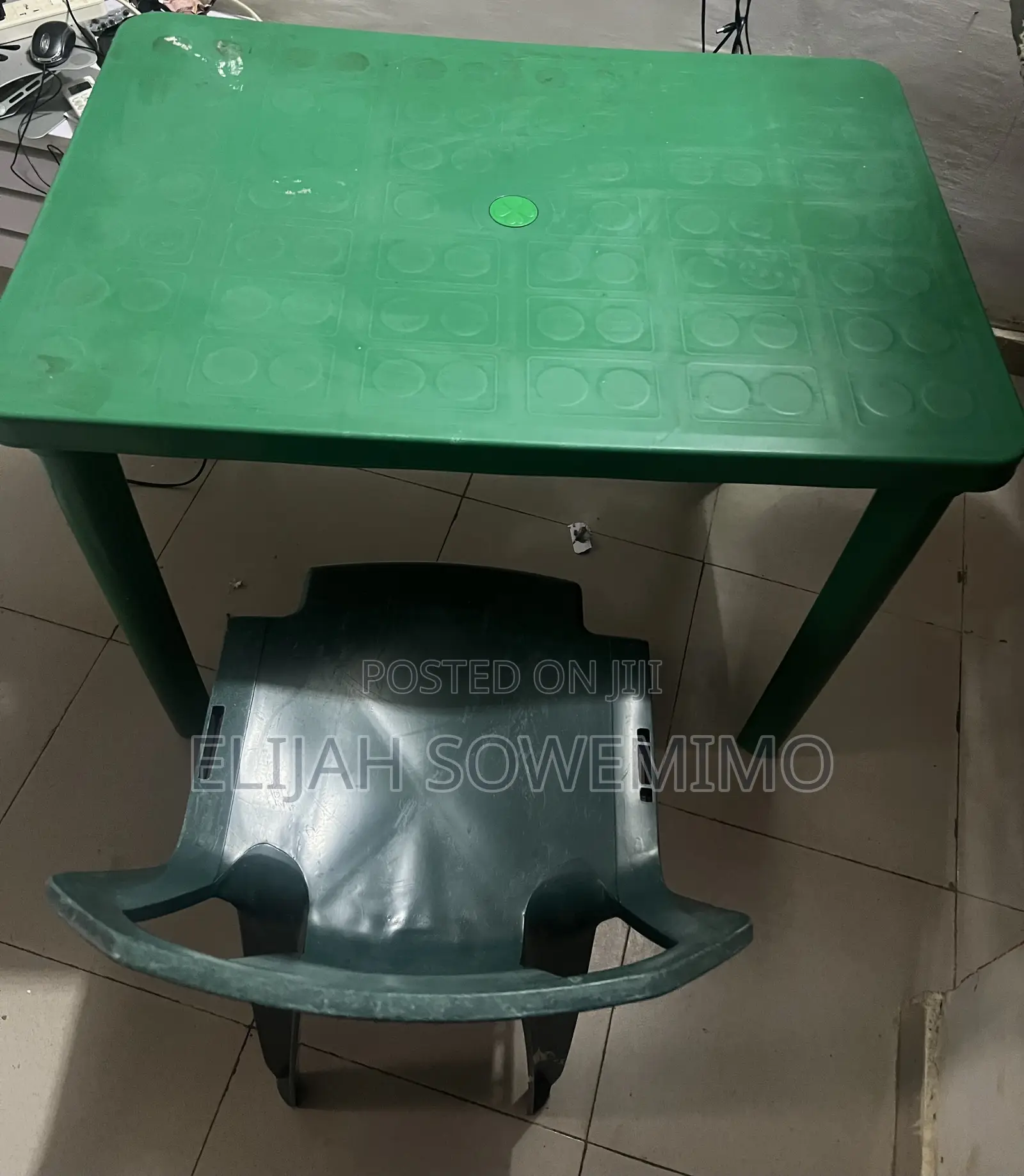 Gaming Chair + Plastic Chair Table | Neatly Used