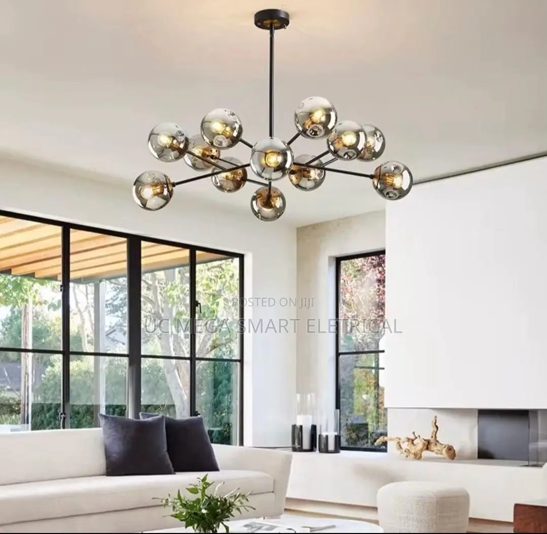 Modern Glass Ball Chandelier Nordic Led Round Ball Pendant Lights