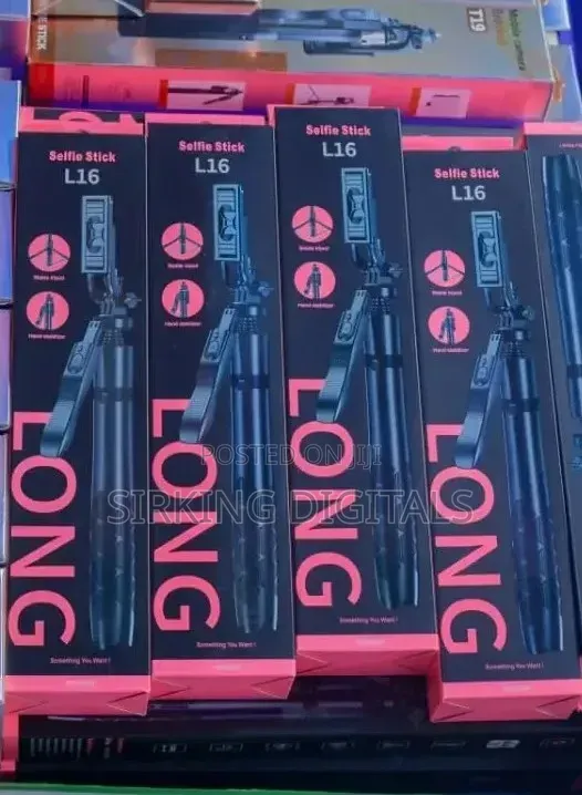 L16 Selfie Stick Tripod Stand With Rotating Head Remote Control