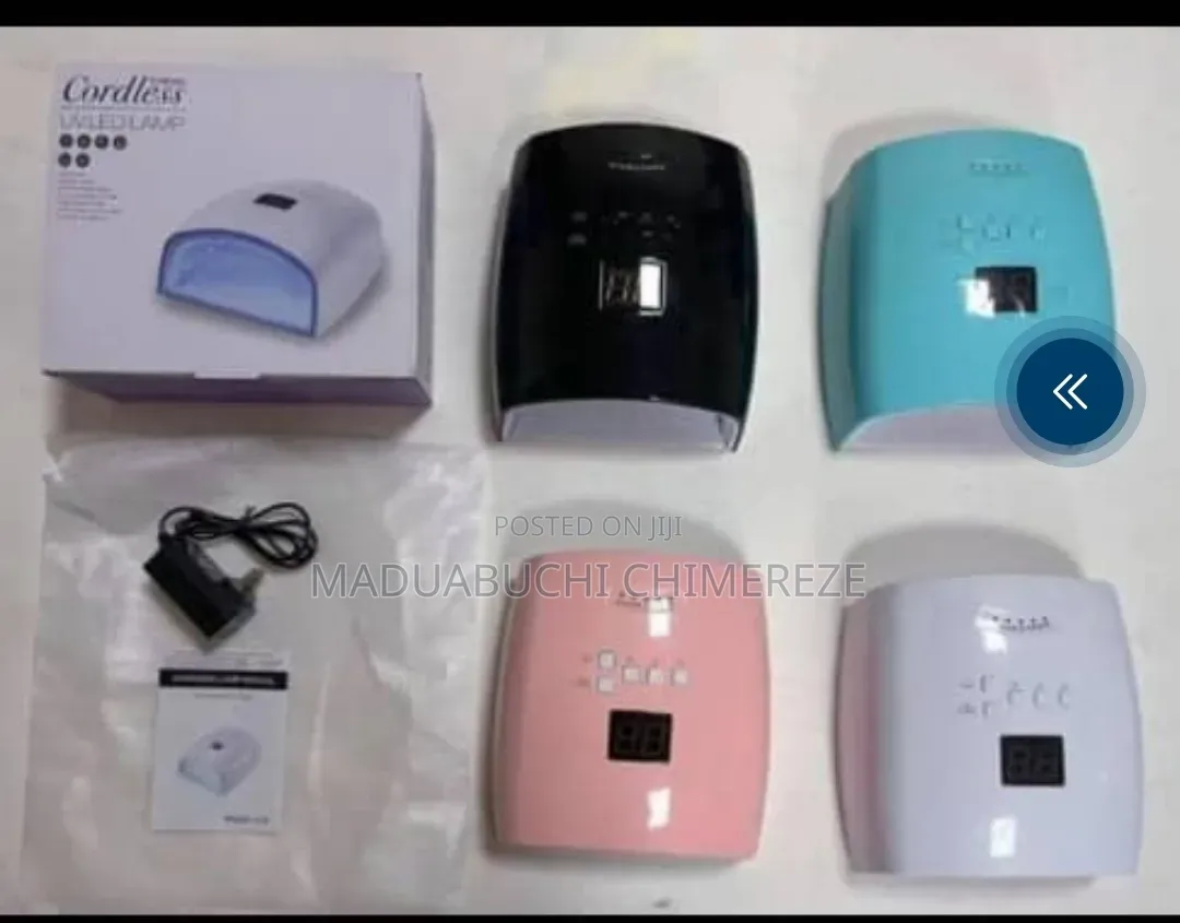Professional Cordless Uv/Led Nail Lamp Dryer With LCD Display
