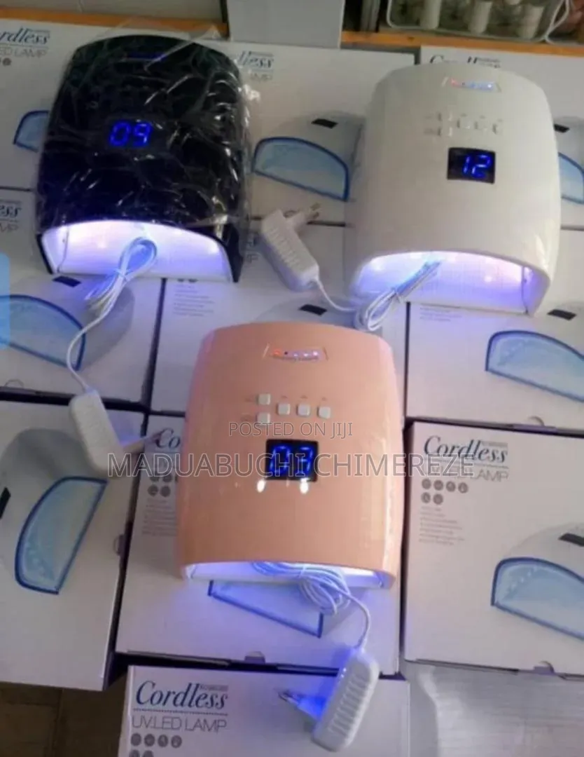 Professional Cordless Uv/Led Nail Lamp Dryer With LCD Display