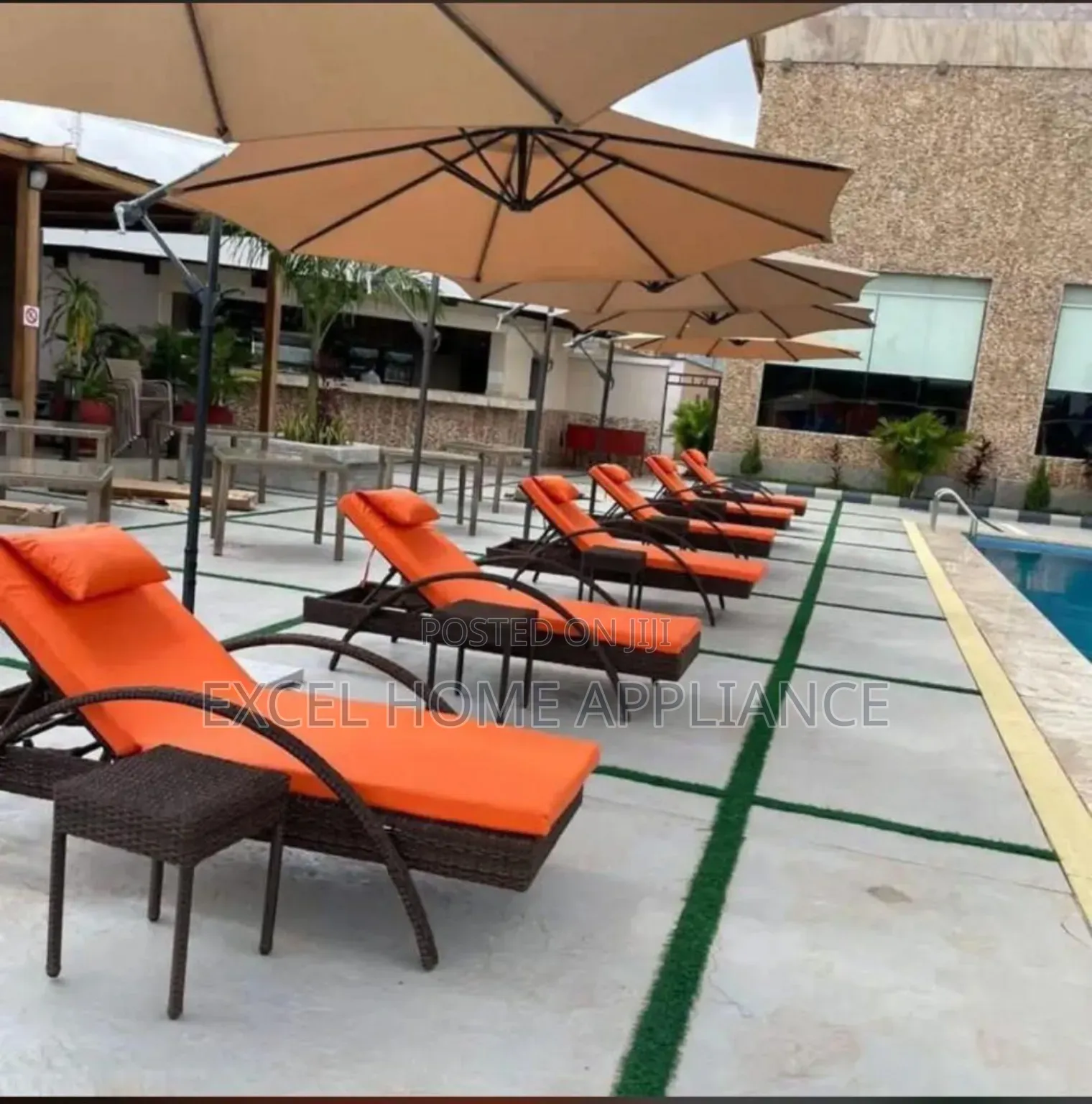 Poolside Luxury Lounge Area