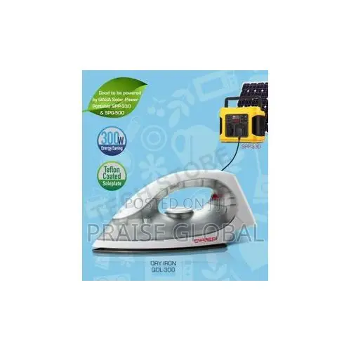 Qasa AC/Dc Inverter Friendly Solar Pressing Iron - 300w