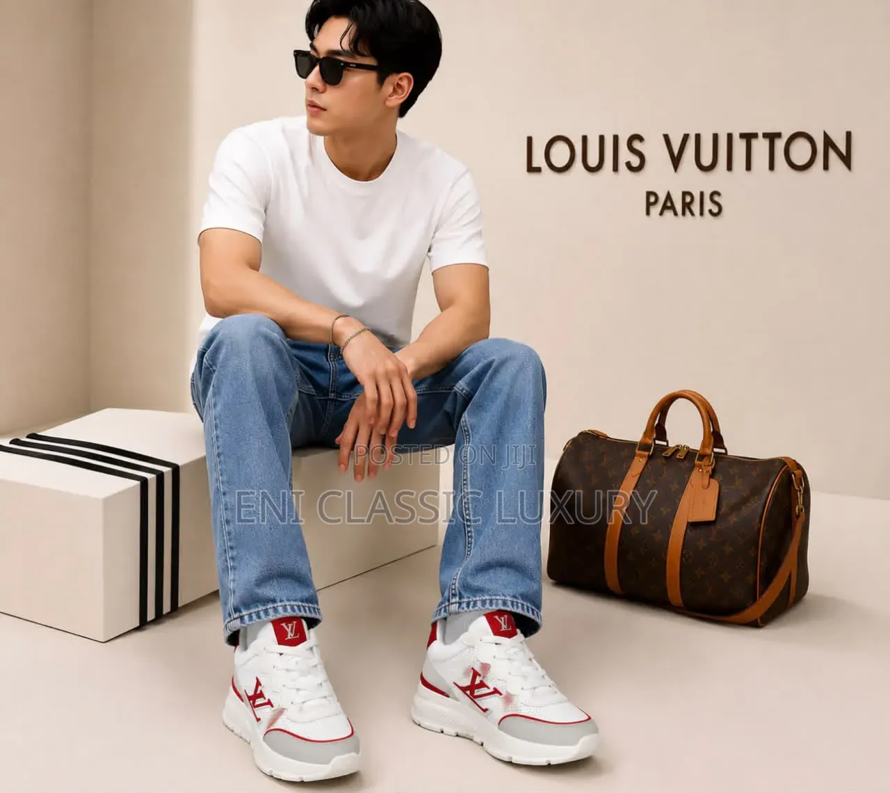 Top Notch Luxury Men's Sneakers Louis Vuitton Best Quality Well Banded