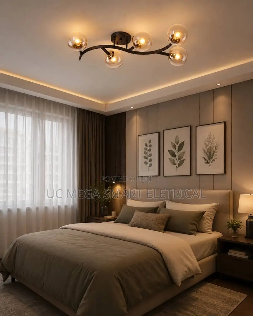Glass Ball Branch Hanging Ceiling Chandelier Nordic Modern Led Living