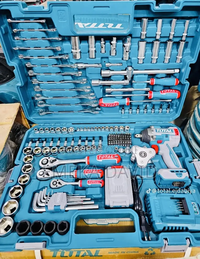 Total Tools Set With Impact Wrench 