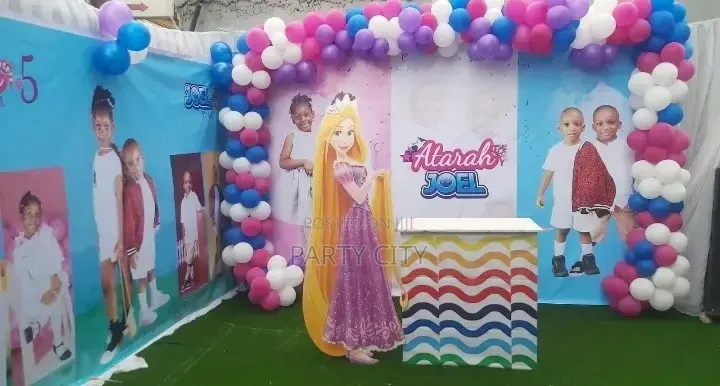 Kiddies Birthday Decorations, Clowns, Mc, Stilt Men , Games