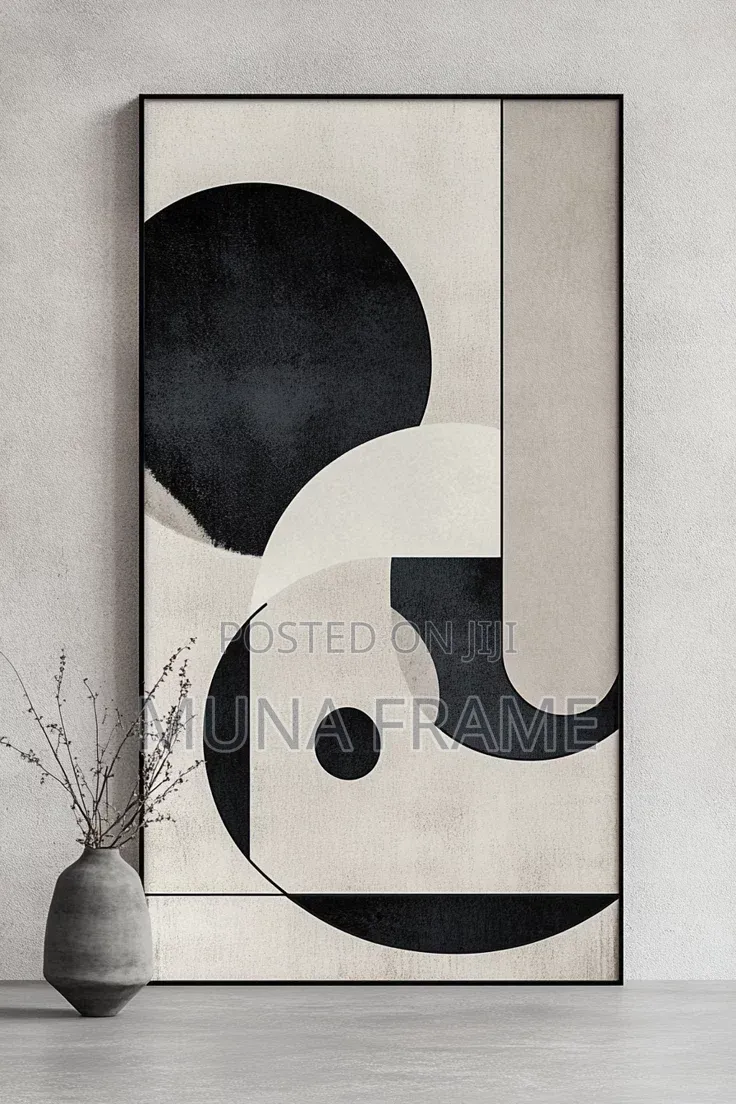 Original Brown Abstract Wall Art Printed on Canvas