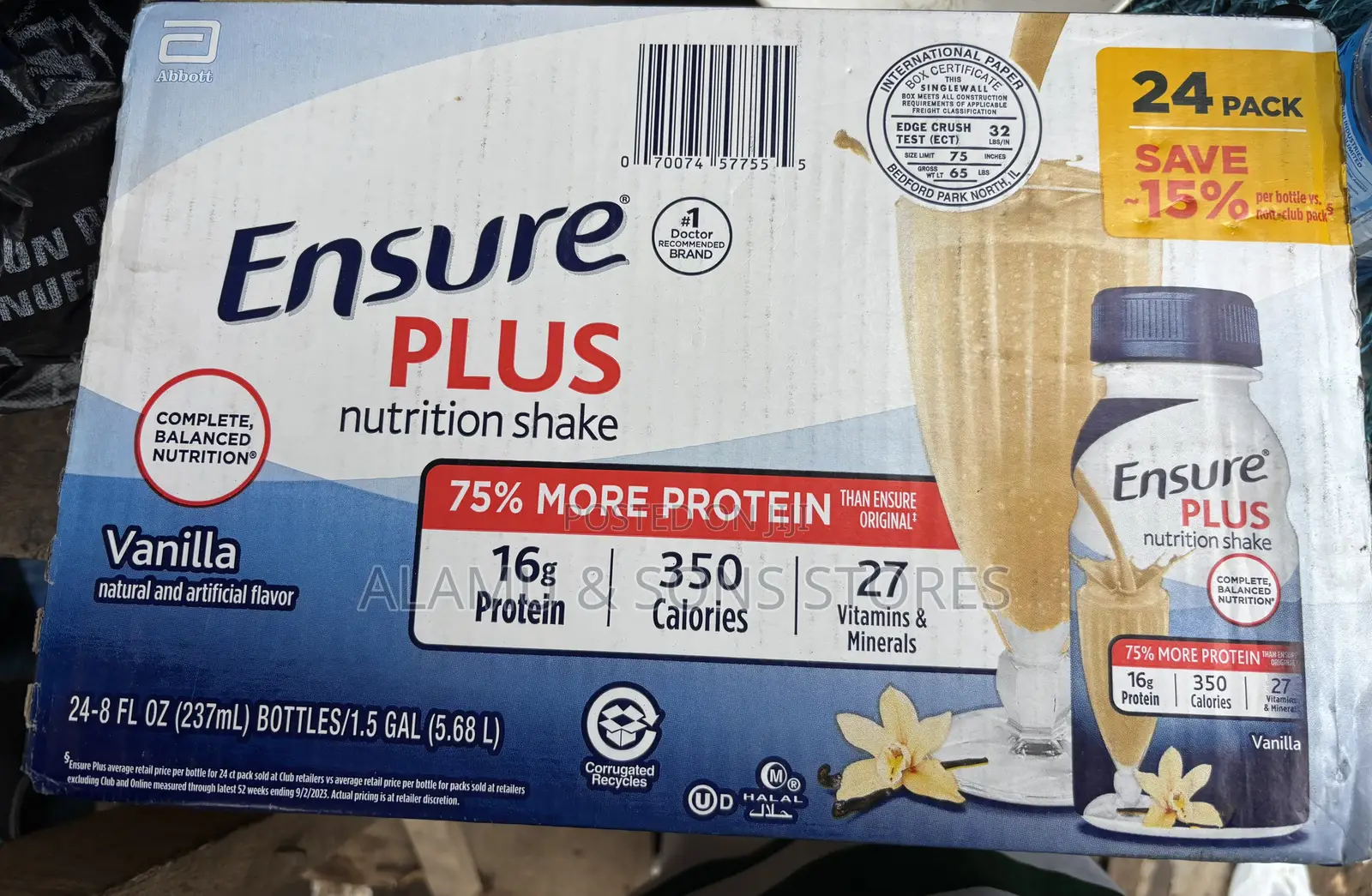 Ensure Plus Nutrition Shake (Vanilla)
