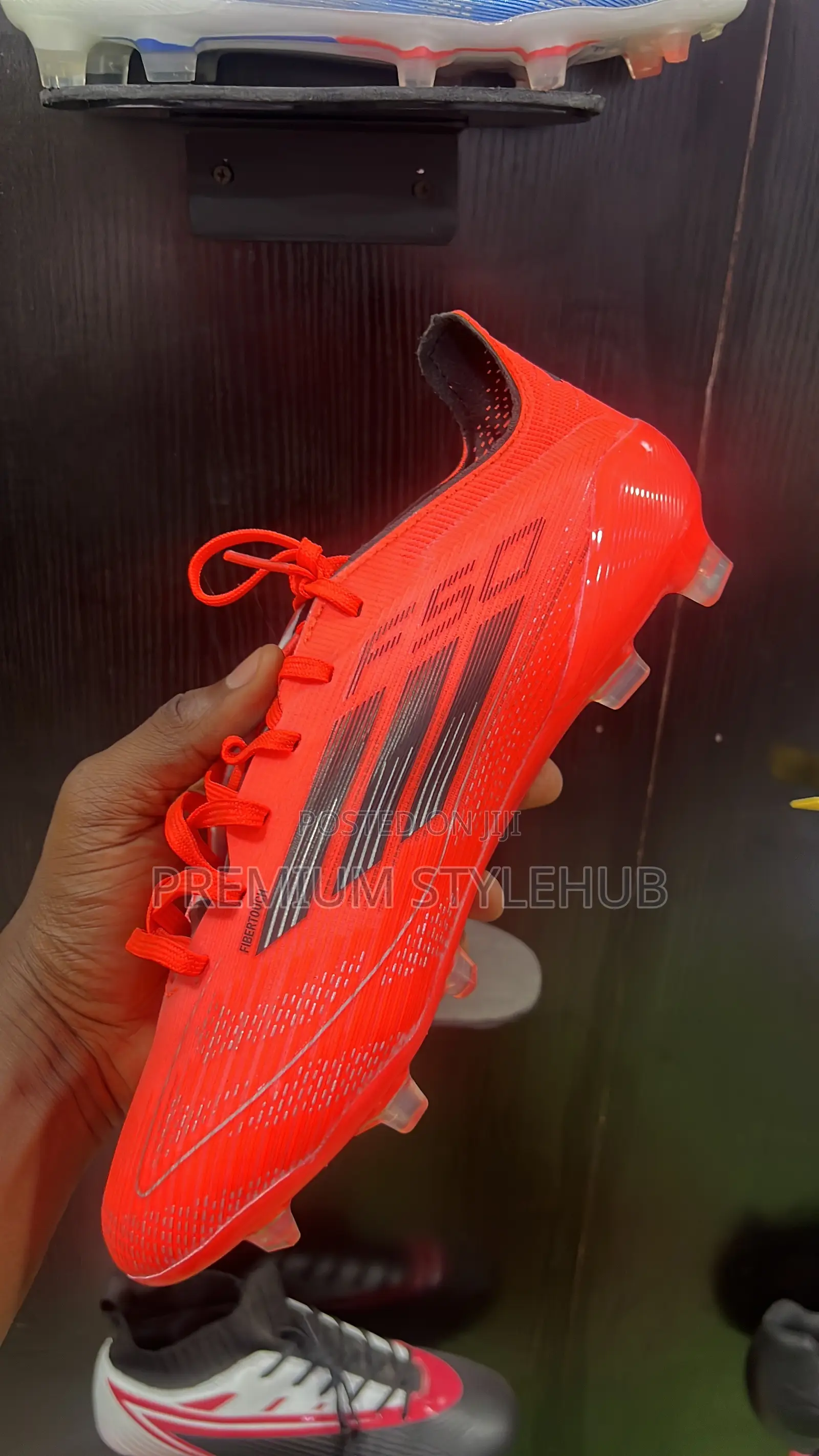Orange Football Cleats