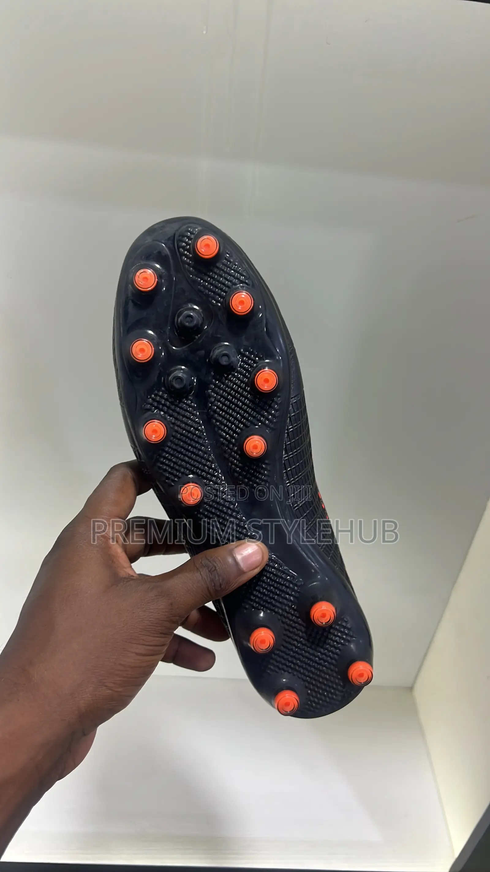 Black Quality Football Boots